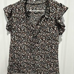 Flowered Blouse, no tags, Sz M